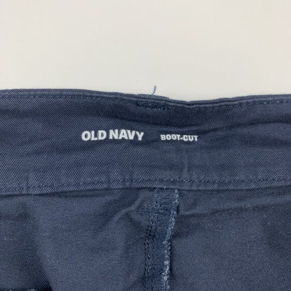 TALL Old Navy Classic Navy Stretch Canvas Bootcut Chino Pants 16T - Picture 4 of 7